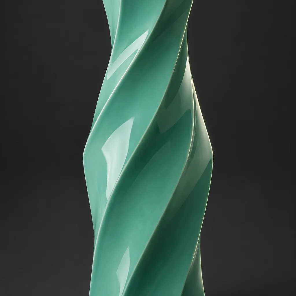 Vaso esagonale attorcigliato generato per la stampa 3D